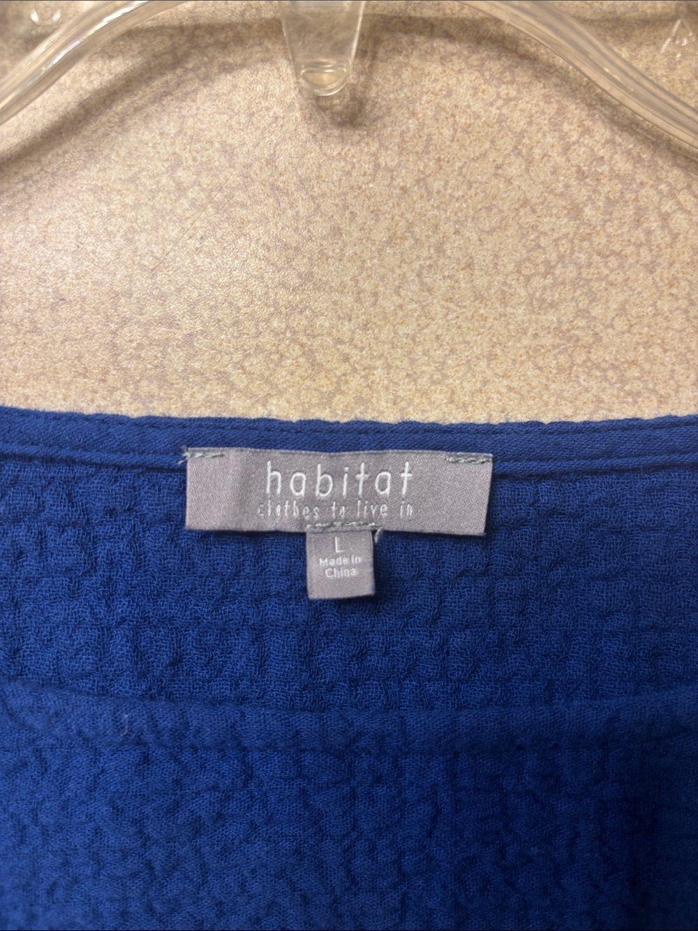 Habitat Navy Quilted Scoop-Neck Tunic with Side Pocket - Picture 3 of 4